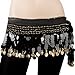 BellyLady Belly Dance Hip Scarf Skirt Wrap With Paillettes-rose red