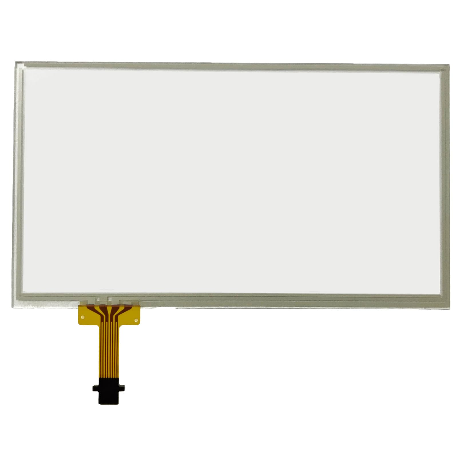 Touch Screen Digitizer Glass on Navigation Radio LCD 6.1 inch 12 Pins for 2014-2018 Toyota RAV4 W/APPS Button Left Side Replaced 86100-0R060 86100-0R070 (W/O LCD)