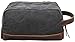 IBLUE Canvas Leather Travel Kit Toiletry Bag Shaving Dopp Case #b96 (grey)