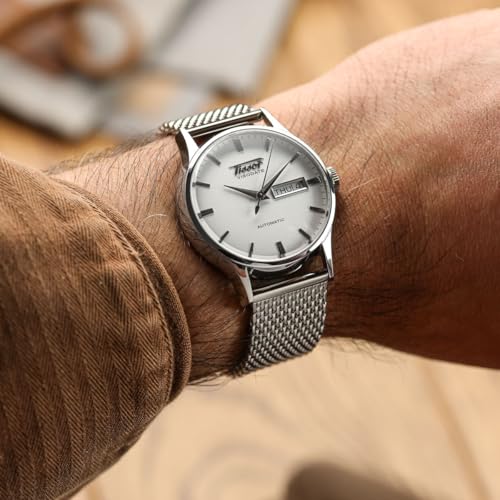 WatchGecko Classic Mesh Watch Strap, Polished or Satin Brushed Finish, 18-22mm. Men's Replacement Stainless Steel Band. Quick Release Spring Bars for Easy Changes