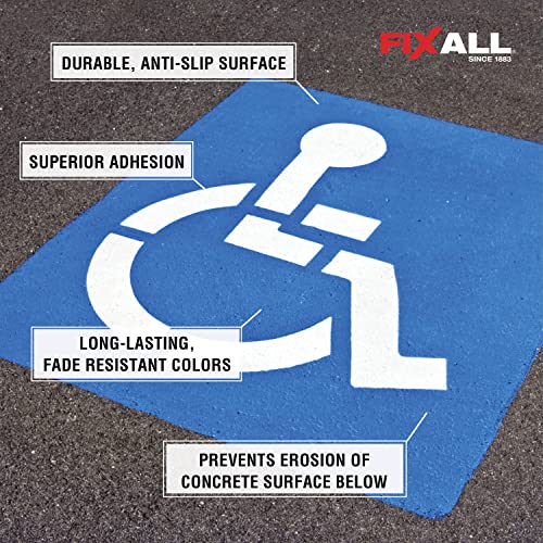 FixALL Skid Grip AntiSlip Coating, 1 Gallon, Cobalt, Exceeds ADA
