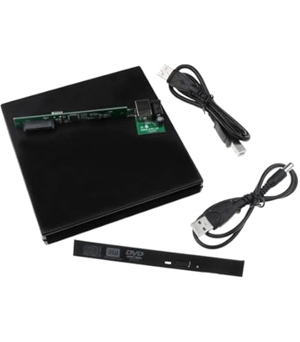 Amazon.com: KVSERT 12.7mm External DVD Enclosure USB 2.0 External