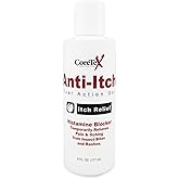 CoreTex Anti-Itch Dual Action Itch Relief Gel - 6oz Topical Analgesic for Fast Itch Relief from Poisonous Plant Rashes, Insect Bites, & Other Mild Skin Irritations