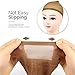 FANDAMEI 12pcs Stocking Wig Caps, 6pcs Brown Skin Tone Stocking Caps& 6pcs Light Brown Stretchy Nylon Wig Caps for Women