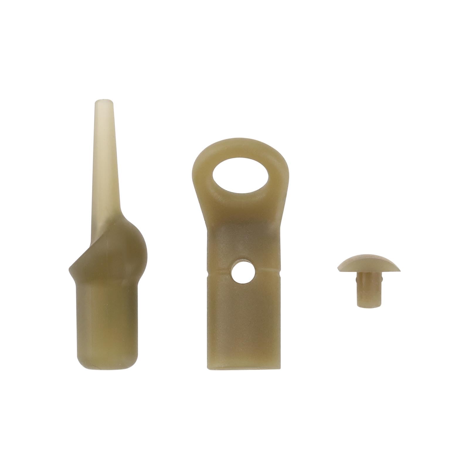 VGOL 20 Sets of Carp Angled Drop Off Run Ring Set Carp Fishing Runing Rig Kit for Rivers Lakes Main Line Fishing (Running Device Beads/Buffer Beads/Pins 20 Each)