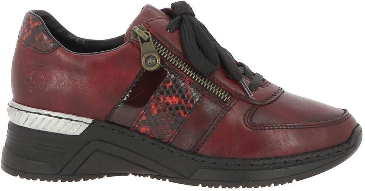 rieker red trainers