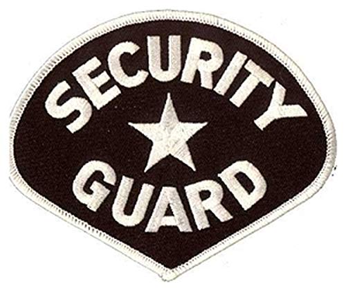 White/Black Security Guard Officer Shoulder Shirt Jacket Uniform Patrol Patch