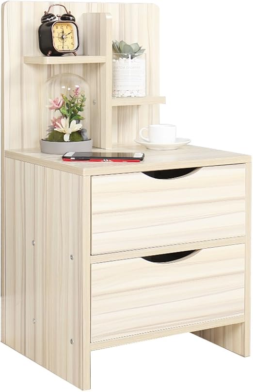 Amazon Com Sogesfurniture Bedside Table With Drawer And Shelf Storage Nightstand Table Side Table End Table Maple Bhus Ct2 2 Mp New Kitchen Dining