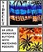 LA LEELA Beach aloha Short slevee Hawaiian Button down Shirts Men Orange_W138 XL
