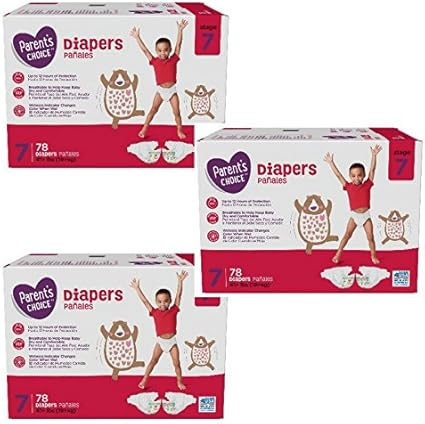 parents choice diapers size 7