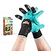 Garden Genie Gloves by Sweetmart with Fingertips Claws on right Hand, for Digging and Planting, Safe for Rose Pruning, for Quick And Easy Gardering