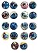 One Dozen (12) Smurfs Foam Balls **2 Inch Diameter **