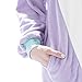 Emolly Fashion Adult Unicorn Animal Onesie Costume Pajamas for Adults and Teens (Medium, Purple)