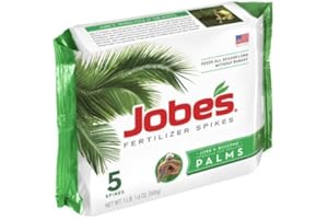 Jobe's 01010 5 spikes, 10-5-10, Palm Tree Fertilizer Spikes 3 pack