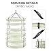 iPower GLDRYRD3L6X10 3 ft 6 Layer Plant Drying Rack, 10 Pack(Whole Box), Whitethumb 2