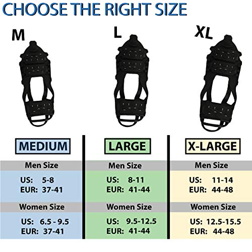 Limm Ice Snow Traction Cleats Lightweight Crampon Cleats for Walking