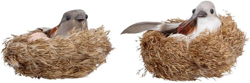 Gisela Graham Feather Bird in Nest Clip On Easter Decoration - One supplied
