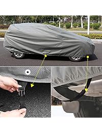 Cubiertas para coche SUV para automóviles, transpirables, impermeables, ajuste universal, tamaño 2