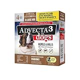 Advecta 3 Flea and Tick Topical Treatment, Flea and Tick Control for Dogs, X-Large over 50lbs, 4 Month Supply
