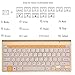 Keyboard & Mouse Combos, URCO Ergonomic Wireless 2.4G Ultra Slim Keyboard and Portable Mouse for Gaming and Working (Gold)