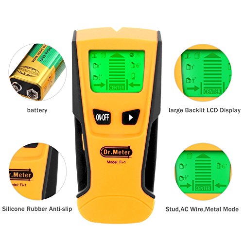Dr.meter Fi1 Backlight Stud Metal AC Wire Scanner Wall Stud Finder