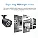 Rraycom 4CH Security Camera System 1080H DVR with 4x 2000TVL Superior Night Vision IR Cut SMD Leds indoor/outdoor CCTV Camera (P2P Technology/E-Cloud Service,Without Hard Drive)