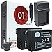 DOT-01 2X Brand Panasonic FZ300 Batteries Charger Panasonic FZ300 Camera Panasonic FZ300 Battery Charger Bundle Panasonic BLC12 DMW-BLC12
