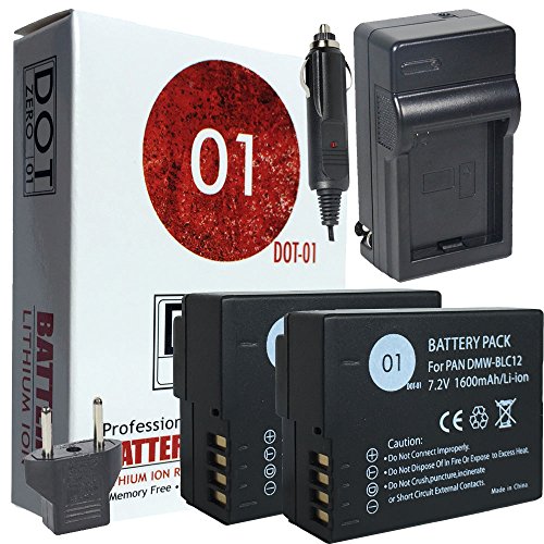 DOT-01 2X Brand Panasonic FZ300 Batteries Charger Panasonic FZ300 Camera Panasonic FZ300 Battery Charger Bundle Panasonic BLC12 DMW-BLC12 DOT-01 2X Brand Panasonic FZ300 Batteries Charger Panasonic FZ300 Camera Panasonic FZ300 Battery Charger Bundle Panasonic BLC12 DMW-BLC12