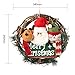 D-FantiX 14 inch Small Merry Christmas Wreaths for Front Door, Small Grapevine Wreath Indoor Winter Holiday Wreaths Front Door Christmas Decoration Clearance (Reindeer Snowman Santa Claus)