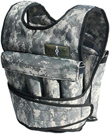 CROSS101 Adjustable Camouflage Weighted Vest Without Shoulder Pads