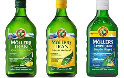 Möller's Omega-3 Lebertran - (3 Geschmack, 3 x 250ml)