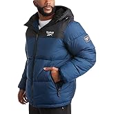 Reebok Mens Winter Jacket - Warm Heavyweight Mens Winter Coat - Wind Water Resistant Insulated Quilted Puffer Jackets for Men