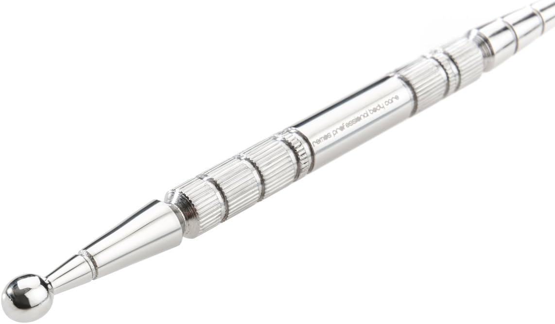 REMOS Acupressure & Meridian Pen - Stainless Steel - 13 cm Ball-diameter 2.5/6.0 mm - Image 3