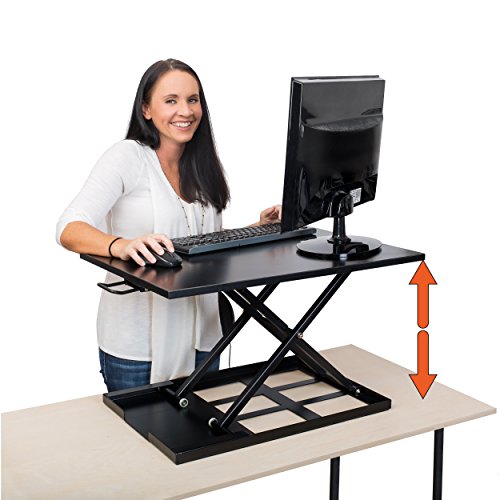 Standing desk height adjustable converter - wide platfo…