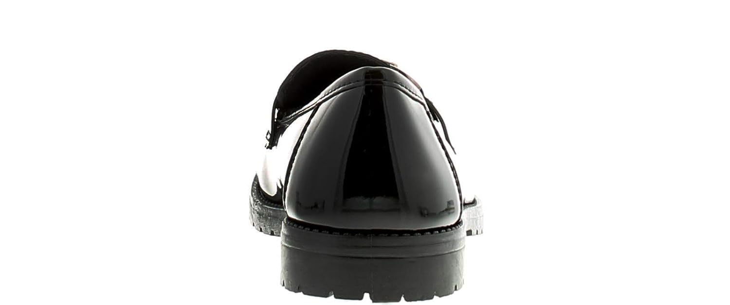 patent slip on school shoes