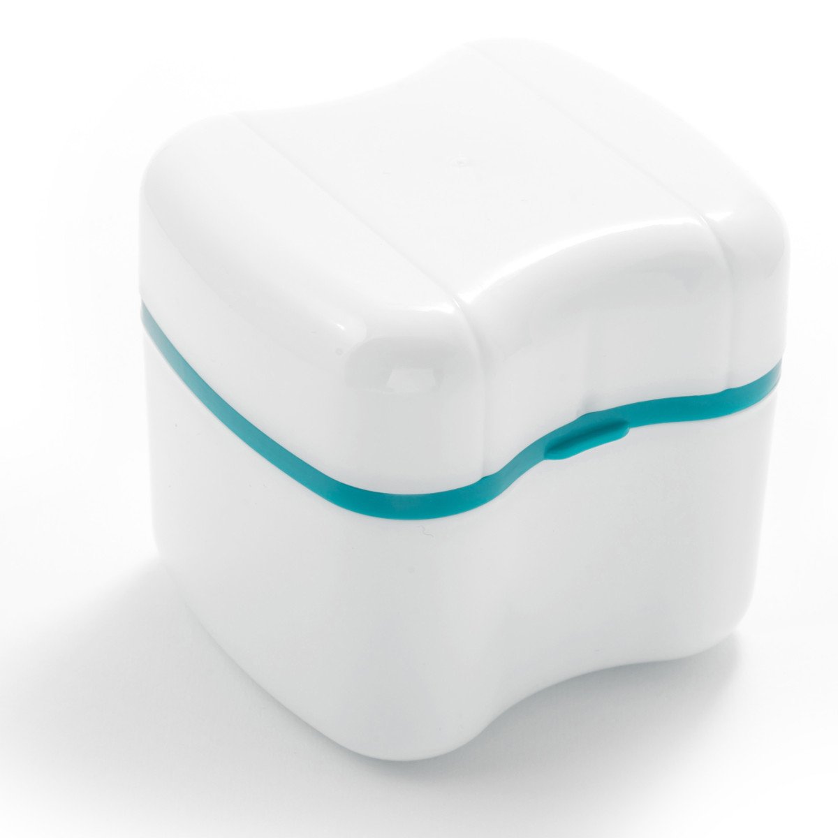 Retainer-Denture Bath-Dental Appliance Cleaning Case Size Standard with Easy Grip – Color Teal: Health & Personal Care