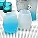 Meluoher Silicone Wine Glasses for Camping Unbreakable Rubber Wine Cups, Set of 4