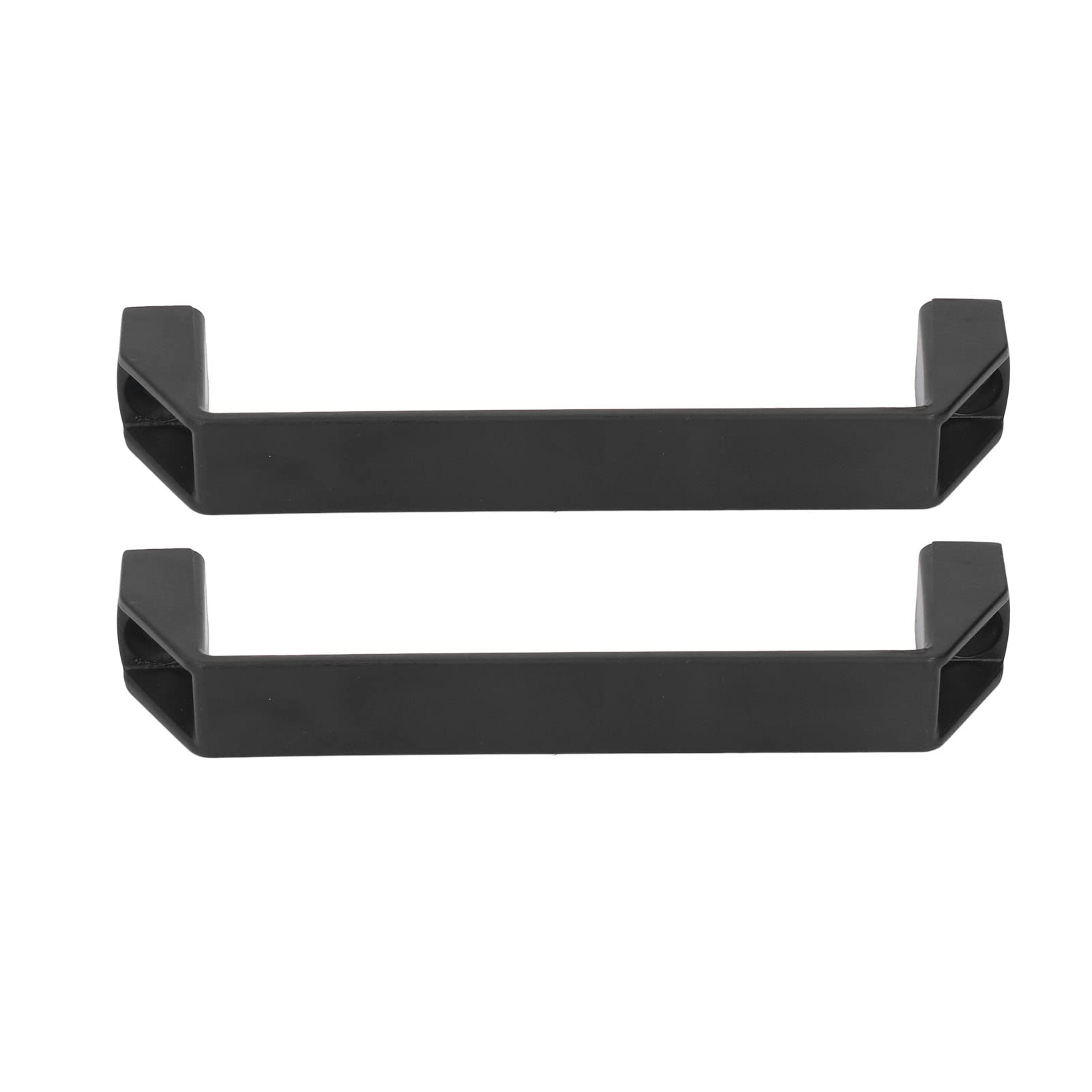 Fdit Cabinet Pull, 180mm Hole Spacing Door Handle Bar Modern 2 Pcs Strong Aluminum Alloy Easy to Install for Kitchen (Black)