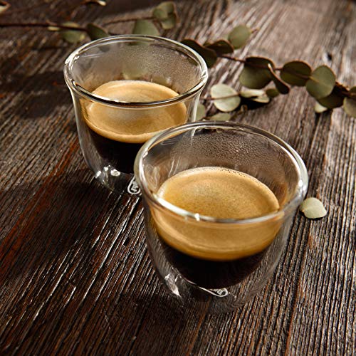 4 DeLonghi+Double+Walled+Espresso+Glasses