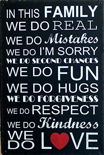 Lan Family Sign Metal Tin Sign Poster Style Wall Art Decor 8x12“