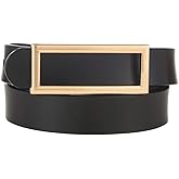 INSIGHTER Genuine Leather Belt for Women Waist Skinny Dress Belt for Jeans Pants 0.93" Width Black Red Brown White