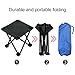 Garne T Mini Portable Folding Stool,Slacker Chair Outdoor Folding Chair for Camping,Fishing,Travel,Hiking,Garden,Beach, Quickly-Fold Chair Oxford Cloth with Carry Bag