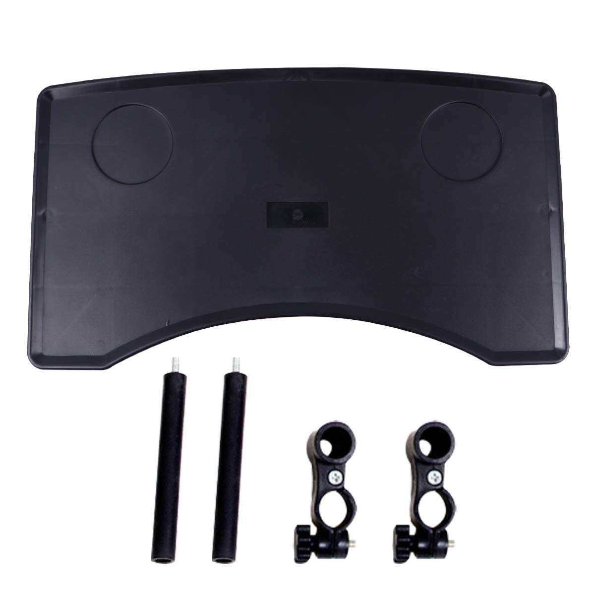 Wheelchair Tray Detachable Wheelchair Table Cup Holder Removable Portable Desk Accessories for Eating Reading Resting Mobility Aid Black