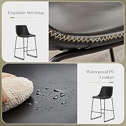 JHK Dining Chairs, Bar Stools Set of 4, 26 inch