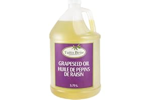 Tutto Bene Premium Quality Grapeseed Oil - 1 Gallon (3.79 L), for Cooking With 0% Trans Fat for Healthy Living