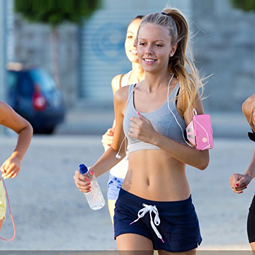 Armband For Running - Egrace iPhone 6S Plus / 6 Plus Armband Running Belt With Slide Holster Defender Case Sweat Proof / Impact Resistant Case for Running GYM Workout Fitness (Blue)