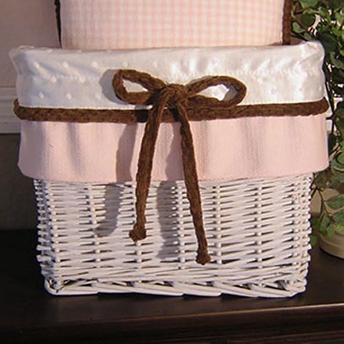 Brandee Danielle Pink Chocolate Wicker Basket