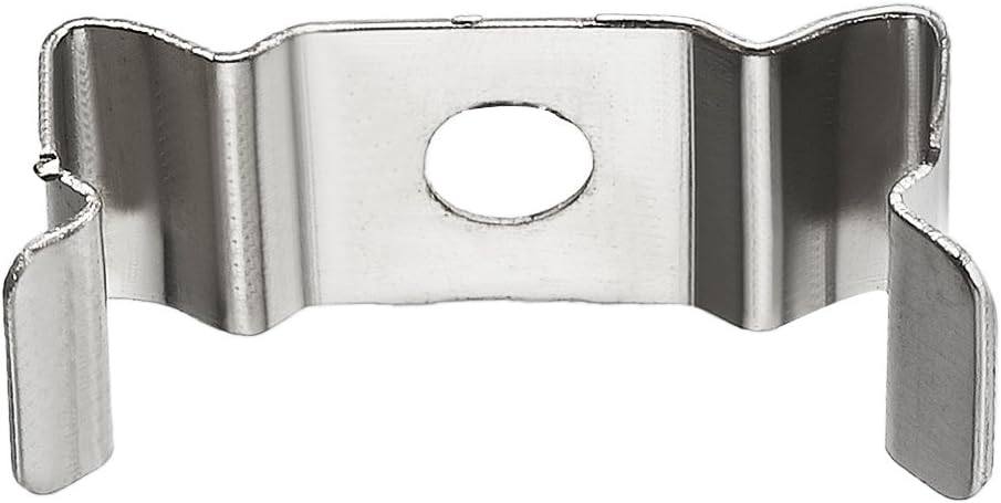 sourcing map T4 Clips Bracket Hanger for Integrated Tube Light Fixture Nickel-Plated Manganese Steel, Pack of 15 - Image 4