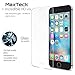 [2 Pack] iPhone 6 6S Screen Protector, MaxTeck 0.26mm 9H Tempered Shatterproof Glass Screen Protector Anti-Shatter Film for iPhone 6 6S 4.7