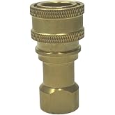 Desfandom 1/4" NPTF Brass High-Pressure Hydraulic Quick Connect Nipple | Compatible with Parker 60 Series BH2-60